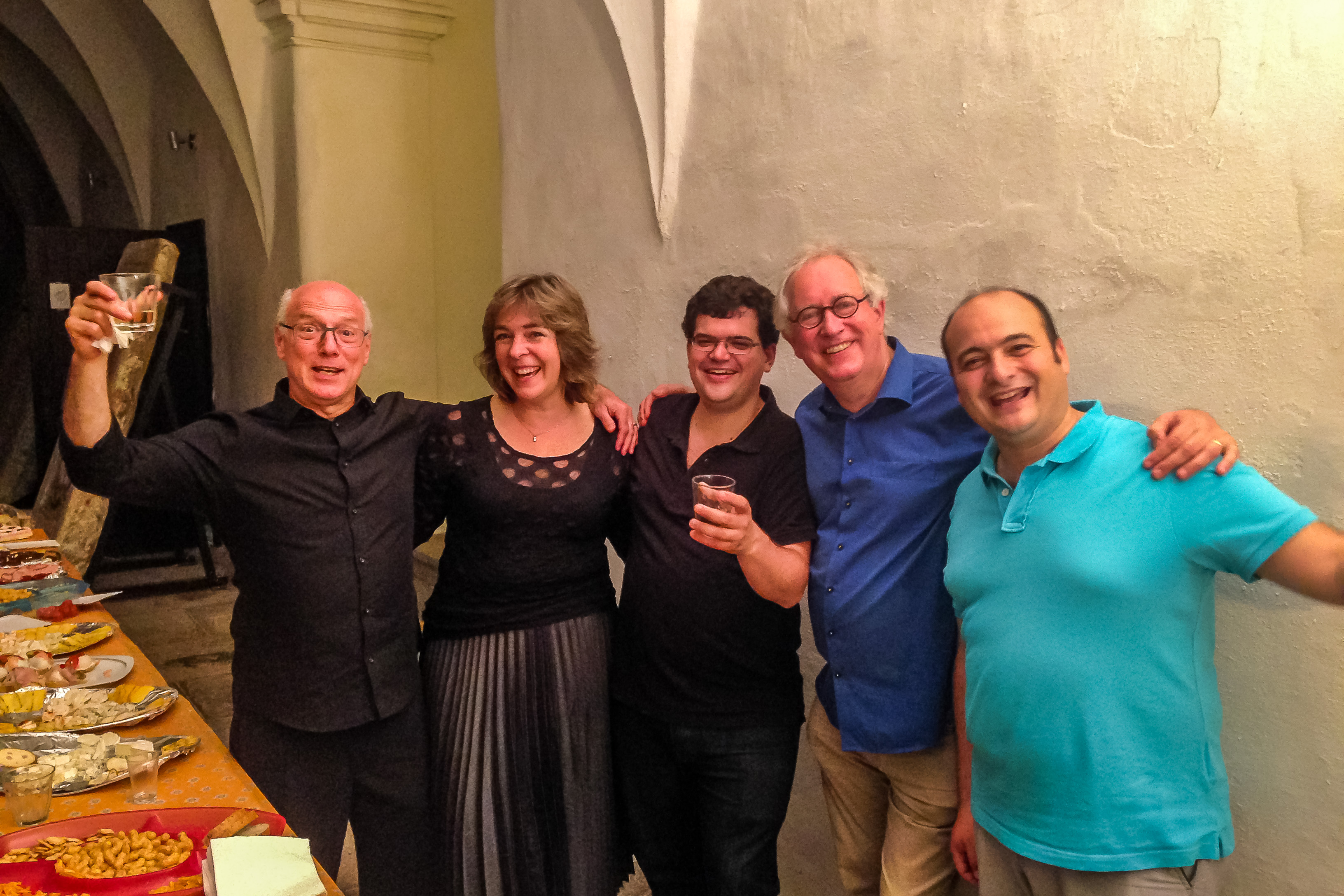 docenten bij het slotfeest