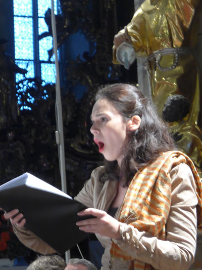 rehearsal in the castle hall